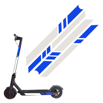 Naklejki odblaskowe do Xiaomi M365 / M365 Pro / Pro 2 - Niebiesko srebrne