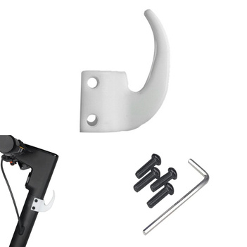 Hak zaczep na zakupy do Ninebot Max G30 / Motus Scooty 10 - BIAŁY