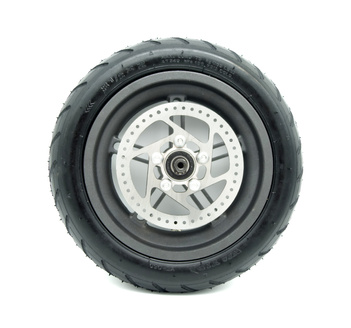 ZESTAW Koło Tył - Felga + opona pneumat 8.5" + tarcza 110mm V1 do Xiaomi M365 / 1S / Essential