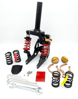 Zawieszenie przednie amortyzator SHARKSET do Xiaomi M365 / M365 PRO / PRO 2 / 1S / Essential / Motus Scooty 8.5 / Fiat 500 / Aovo PRO - kolor CZERWONY