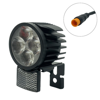 Ulepszona Przednia Lampa LED z Odblaskiem do Kamikaze K1 / K1 Max / K1 Plus