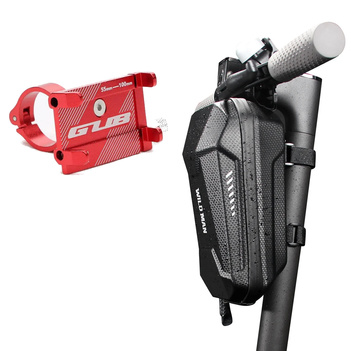 Zestaw Torba Sakwa Wildman 3L + Uchwyt na telefon GUB - Czerwony