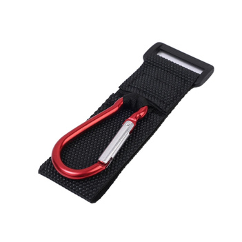 Uchwyt, zaczep, karabińczyk na kierownice hulajnogi - Czerwony