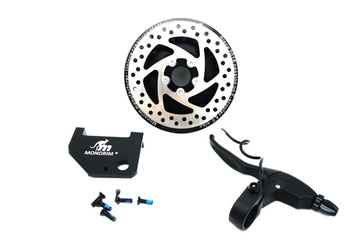 Osłona Silnika 500W 48V  Monorim MD500W-MAX z tarczą hamulcową do Ninebot Max G30 i Motus Scooty 10. Zainstaluj Tylny hamulec