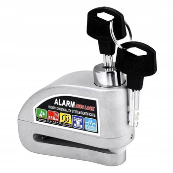 Blokada zabezpieczenie z alarmem DISC LOCK do Xiaomi M365 / 1S / Essential - SREBRNY