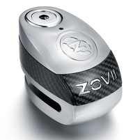 Zabezpieczenie Disc Lock z Alarmem ZOVII ZD6 - Brushed Metal