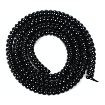 Spiralna Osłona Kabli do Hulajnogi Elektrycznej - Czarny Połysk