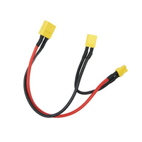 Rozdzielacz Złącze XT-60 Męski na XT-30 Męski + Żeński