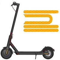 Naklejki odblaskowe na pokrywy śrub do Xiaomi M365 / PRO - Pomarańczowy