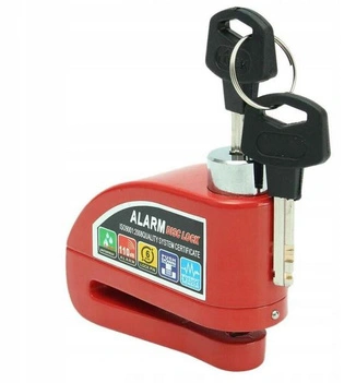 Blokada DISK LOCK Tarczy Hamulcowej Alarm do Xiaomi M365 / PRO / PRO 2 - Czerwony