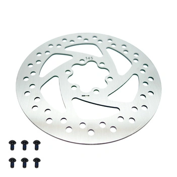 Tarcza hamulcowa 145 mm 6 otworów + śruby do hulajnogi Techlife X8 / Vsett 10+