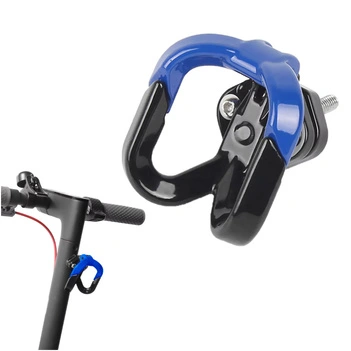 Zamykany hak zaczep CZARNY+NIEBIESKI na torbę do kierownicy do Xiaomi M365 / PRO / PRO 2 / Mi 3 / 1S / Essential