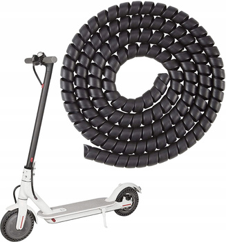 Spiralna Osłona Kabli do Hulajnogi Xiaomi/Ninebot/Motus - CZARNY