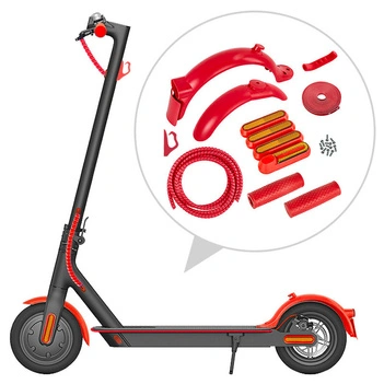 Czerwony zestaw do personalizacji hulajnóg Xiaomi M365 / M365 PRO / PRO 2 / 1S / Essential / Mi3