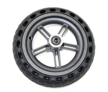 Szare koło tylne z osią i pełną oponą do Xiaomi M365 PRO / PRO 2