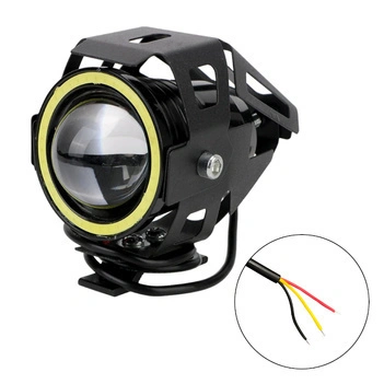 Uniwersalna Lampa Przednia U7 LED z Pierścieniem do Hulajnogi Elektrycznej