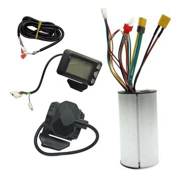 Zestaw elektroniki kontroler 24V 12A + manetka z wyświetlaczem + manetka