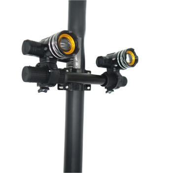 Zestaw 2x Lampa LED + Poprzeczka mocująca do kolumny kierownicy do hulajnóg elektrycznych