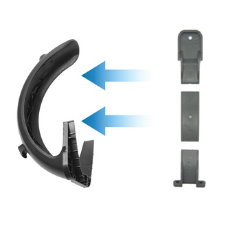 Zestaw 3szt wkładek wewnętrznych trzymających kabel tylnego światła do błotnika tylnego do Ninebot Max / Motus Scooty 10 (SZARY)