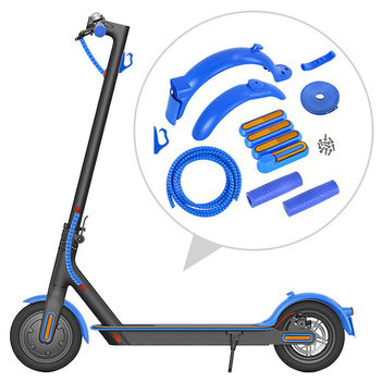 Niebieski zestaw do personalizacji hulajnóg Xiaomi M365 / M365 PRO / PRO 2 / 1S / Essential / Mi 3