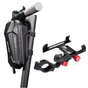 Zestaw Torba Wildman L + Metalowy uchwyt na telefon do hulajnogi elektrycznej