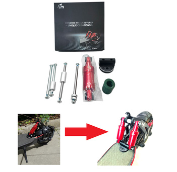 MONORIM DMR drugi amortyzator do zawieszenia Monorim MR1-BR do Xiaomi M365 / M365 PRO / PRO 2 / 1S / Essential - kolor CZERWONY