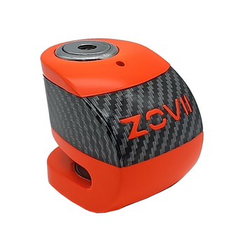 Zabezpieczenie Disc Lock z Alarmem ZOVII ZS6 - Fluo Orange