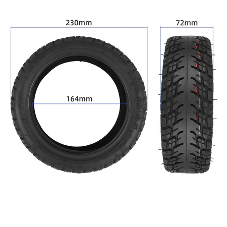 Opona Terenowa ULIP 10x2.50-6.5" + Wentyl do Motus Scooty 10/Ninebot MAX G30/Ducati Pro 2/Jeep 2XE