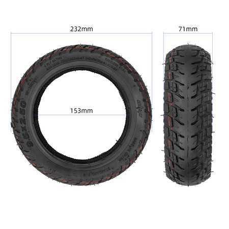 Opona ULIP 9.5x2.50-6" tubeless + wentyl do NIU KQI3 Pro