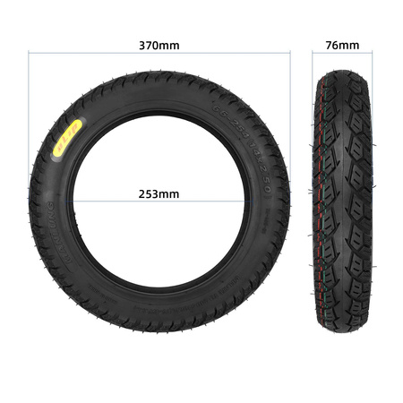 Pneumatyczna opona ULIP 14x2.5"(66-254) tubeless + wentyl do motocykla