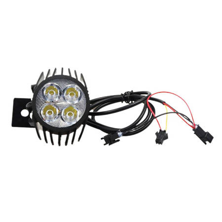 Przednia lampa Led z wbudowanym klaksonem do Kugoo M4 / M4 PRO  - kolor czarny