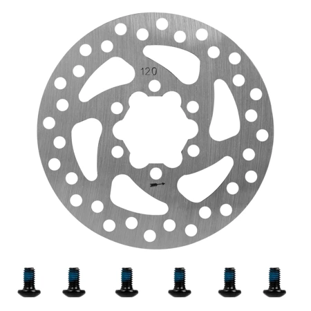 Tarcza Hamulcowa 120 mm 6 otworów + 6 śrub do Kugoo KuKirin G2 PRO