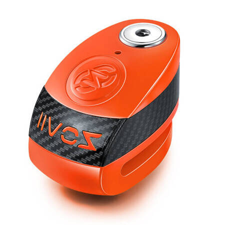 Zabezpieczenie Disc Lock z Alarmem ZOVII ZD10 - Fluo Orange