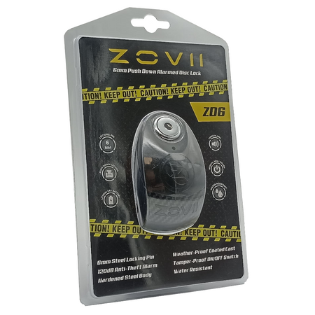 Zabezpieczenie Disc Lock z Alarmem ZOVII ZD6 - Black