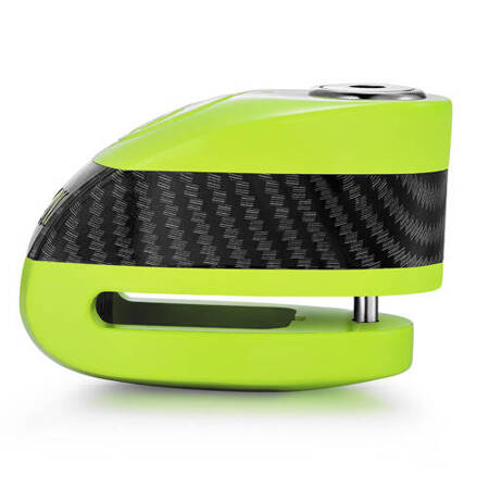 Zabezpieczenie Disc Lock z Alarmem ZOVII ZD6 - Fluo Green