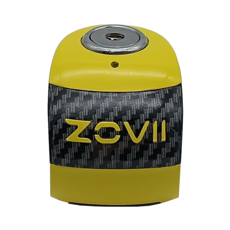 Zabezpieczenie Disc Lock z Alarmem ZOVII ZS6 - Yellow